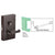 CRL Dark Bronze 6x10 RHR Center Glass Door Lock Deadlatch Storeroom