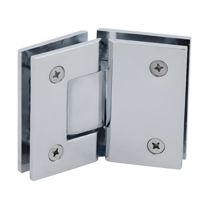 Polished chrome glass-to-glass shower hinge, solid brass, self-centering, 5 preset, SKU GEN545CH