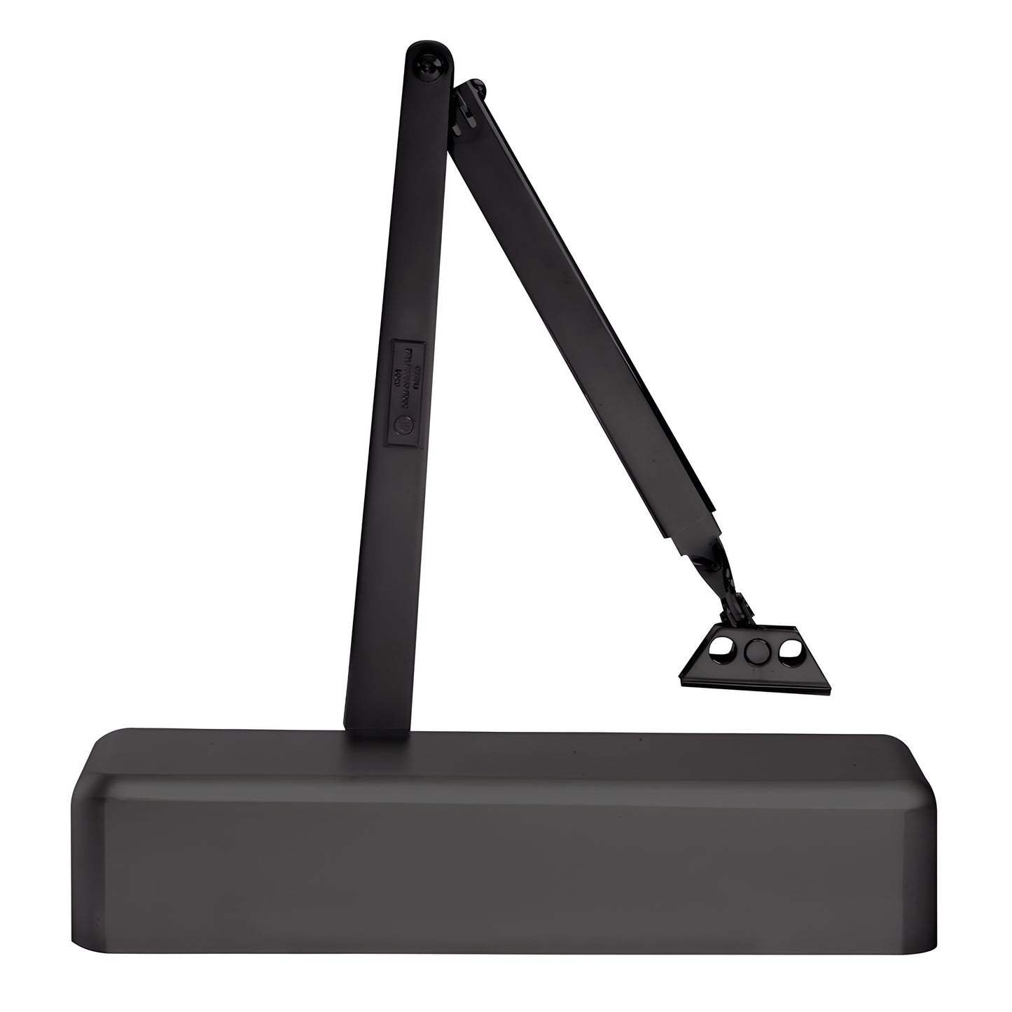 Dark bronze surface-mounted adjustable door closer (SKU PR74BCDU) with parallel arm