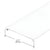 CRL-U.S. Aluminum Flush Insert 24'-2" White Kynar® Paint