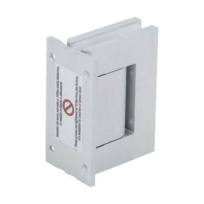 CRL Satin Anodized Vernon Wall Mount Full Back Plate Hinge - Sleek, Durable, Modern Design