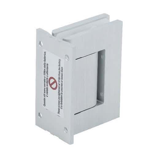 CRL Satin Anodized Vernon Wall Mount Full Back Plate Hinge - Sleek, Durable, Modern Design