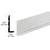 CRL Brite Anodized Aluminum 3/16" L-Bar Extrusion for Glass