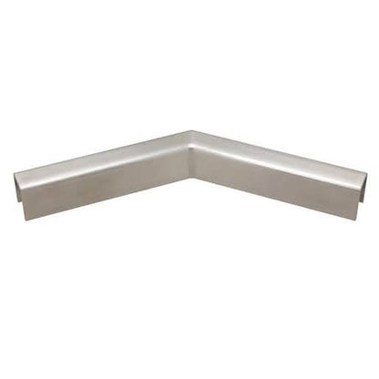 CRL 316 Brushed Stainless 135° Corner for 1/2" Glass Rail - Low Profile, Durable Design