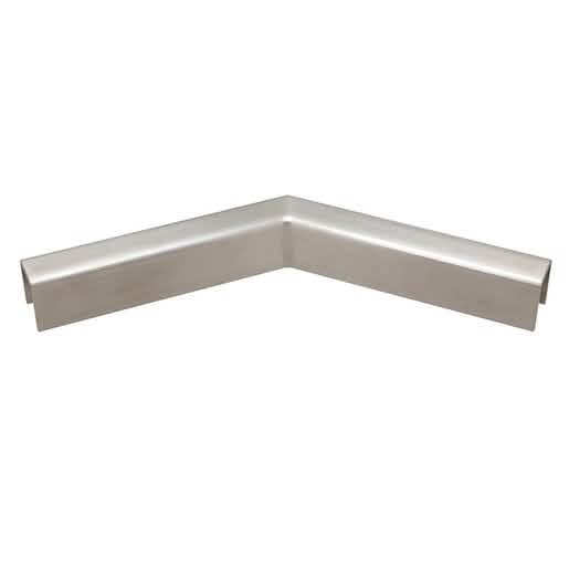 CRL 316 Brushed Stainless 135° Corner for 1/2" Glass Rail - Low Profile, Durable Design