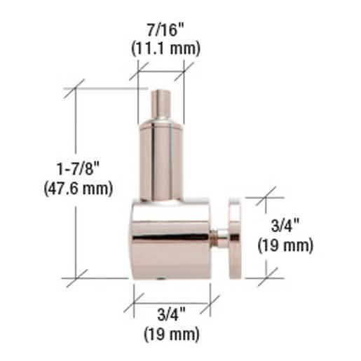 "CRL Vertical Panel Connector for secure glass installations, durable and easy to install.