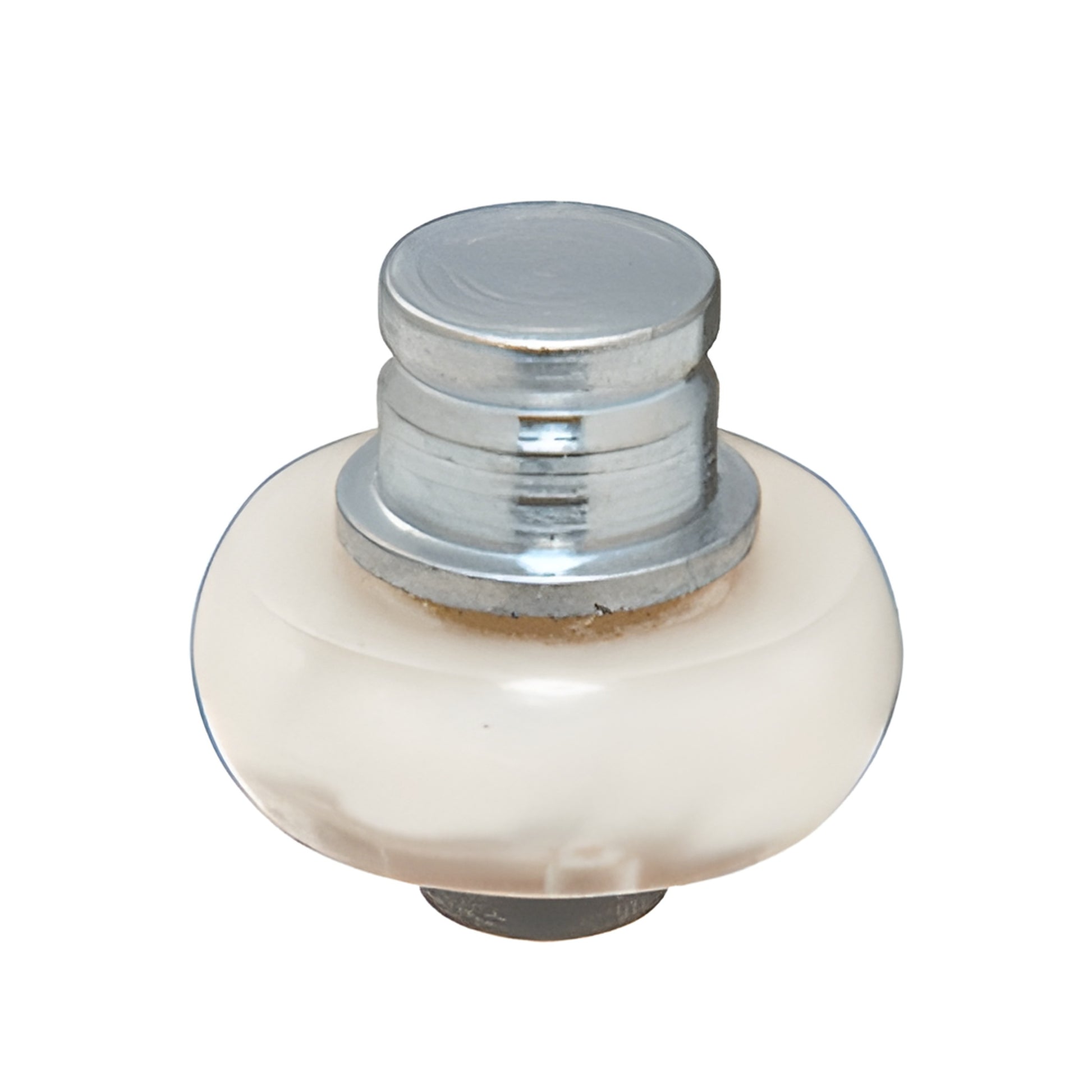 LCN 2030 track roller SKU 20303034 - metal stem with white nylon roller for non hold open door tracks.