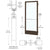 CRL-U.S. Aluminum Series 250 36x84 Narrow Stile Door, Black Anodized