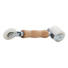 CRL K7NFR40 nylon flat-edge roller and spline tool - contoured wood handle with two nylon rollers (2") on steel yokes.