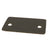 CRL NH2 Wide U-Channel Black Powder-Coat End Cap with Screws