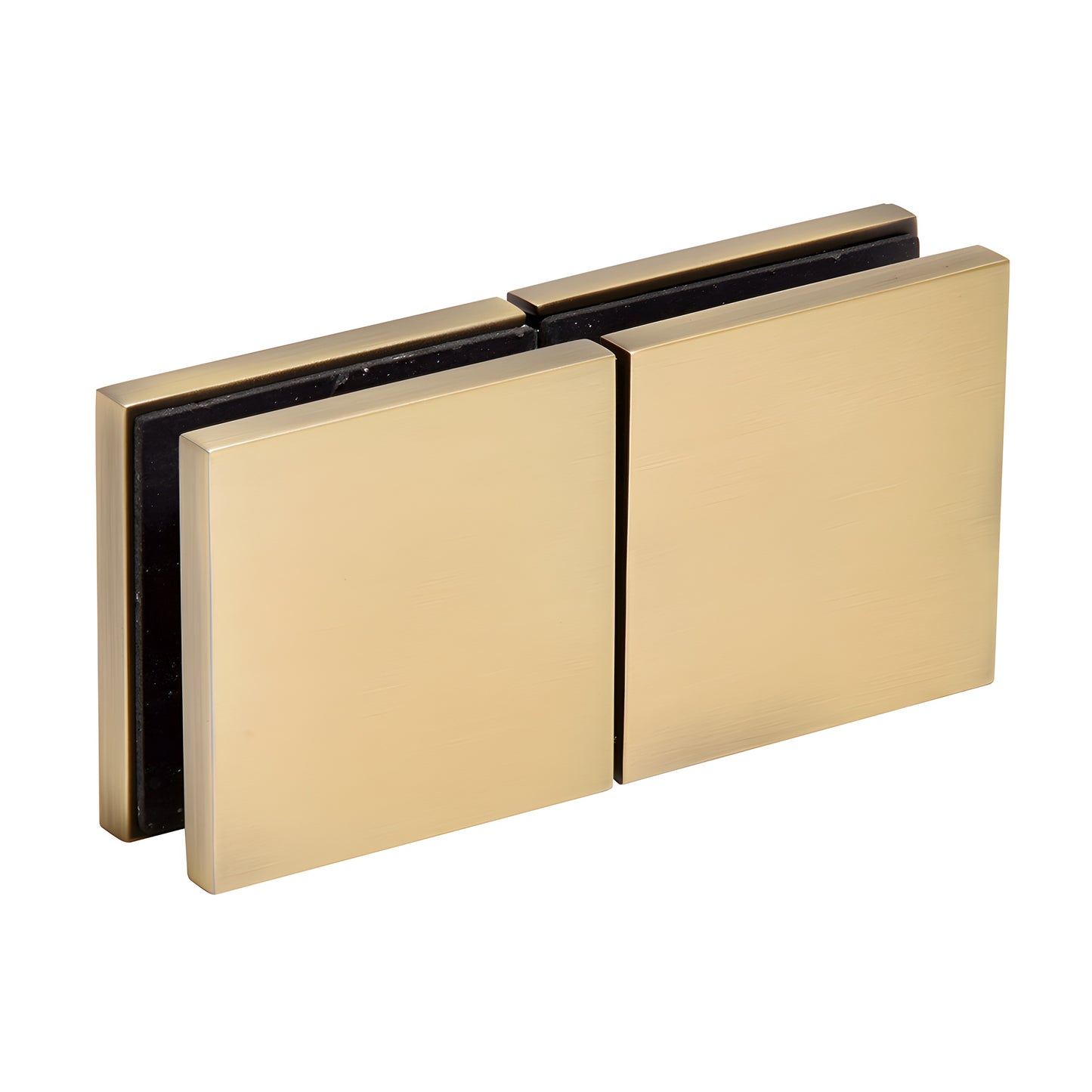 CRL Zero Clamp CCS4BBRZ - brushed bronze solid brass concealed shower glass clamp for 3/8-1/2" (10-12mm) panels.