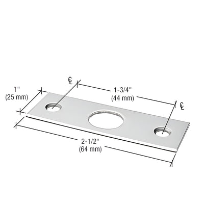 CRL Clear Anodized Strike Plate