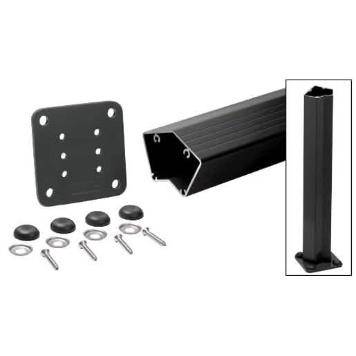 CRL Matte Black 36" 135° Surface Mount Post Kit - Series 200, 300, 350, 400