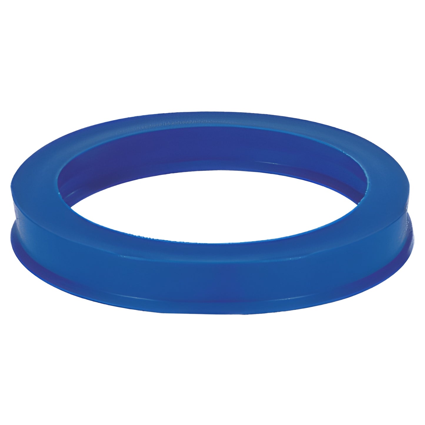 Blue rubber suction drilling ring (RR65), 6-1/2 inch diameter coolant dam for glass drilling