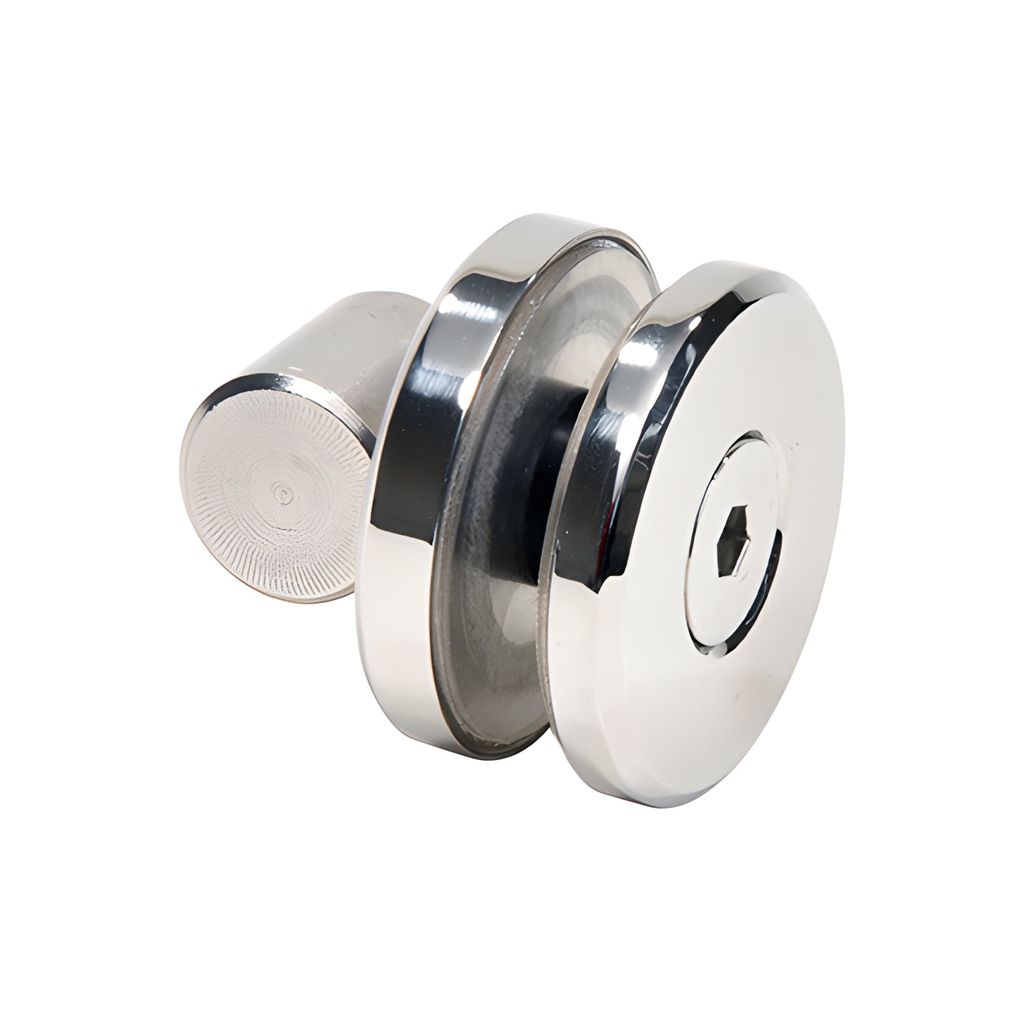 Polished stainless steel replacement roller kit for Colonia 180 sliding shower door, SKU CREF1PS