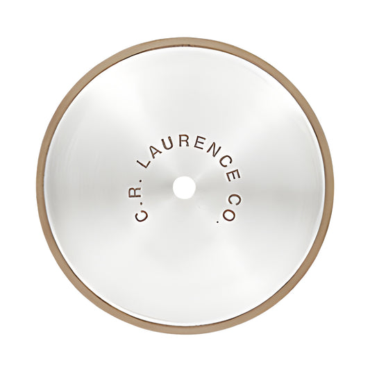 CRL DB6MB58 6 in metal-bond diamond glass cutting blade, 100 grit, 5/8 in arbor, brown rim, polished face