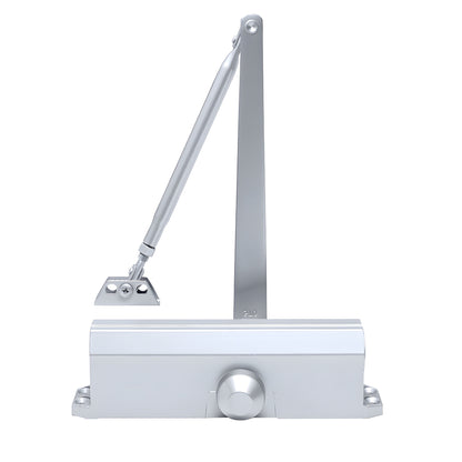 Aluminum PR44DAA PR40 Series surface-mounted door closer with arm and parallel-bracket, commercial Grade 1