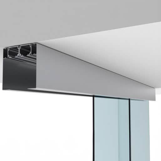 CRL50 Series Two Panel Telescoping Ceiling Mount Kit, Left Stacking, Durable Design