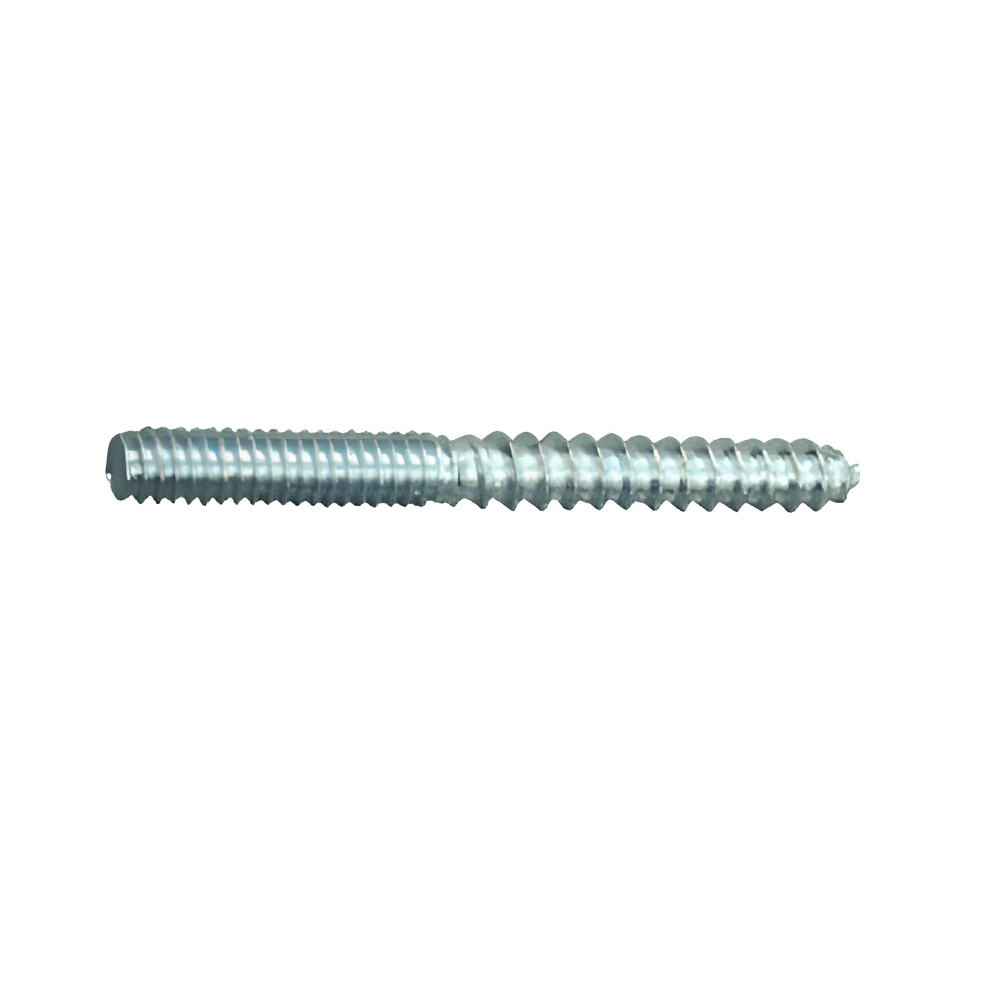 Zinc CRL HB14112Z hanger bolt, 1-1/2" long, 1/4-20 double-threaded, for 3/4" and 1" standoff bases.