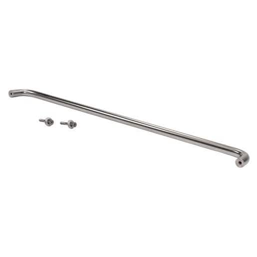 CRL 1" Clear Anodized Solid Pull Handle - 33" for sleek, durable door design.