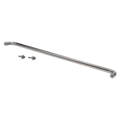 CRL 1" Clear Anodized Solid Pull Handle - 33" for sleek, durable door design.