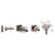 CRL Brushed Nickel Square Washer & Stud Replacement Kit