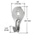 CRL Molly Hook Anchors - Hollow Wall/Drywall Hooks