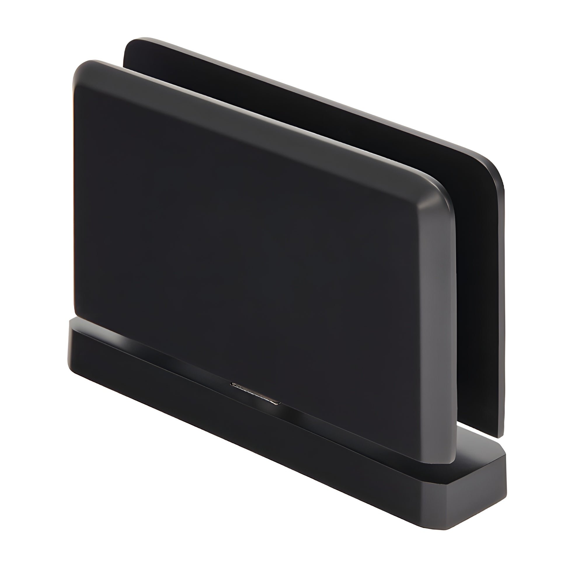 SRPPH01MBL matte-black brass Senior Prima glass pivot hinge, beveled, for 1/2" (12 mm) glass, head & sill mount