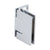 CRL Melbourne Polished Chrome Offset Wall Hinge for Glass Shower Door