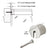 CRL 316 Polished Stainless Steel 1-1/2" Stabilizing Rail End Cap