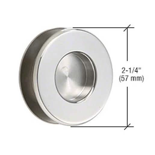 CRL Polished Stainless Steel Thru-Glass Pull Handle - Sleek design for modern interiors.