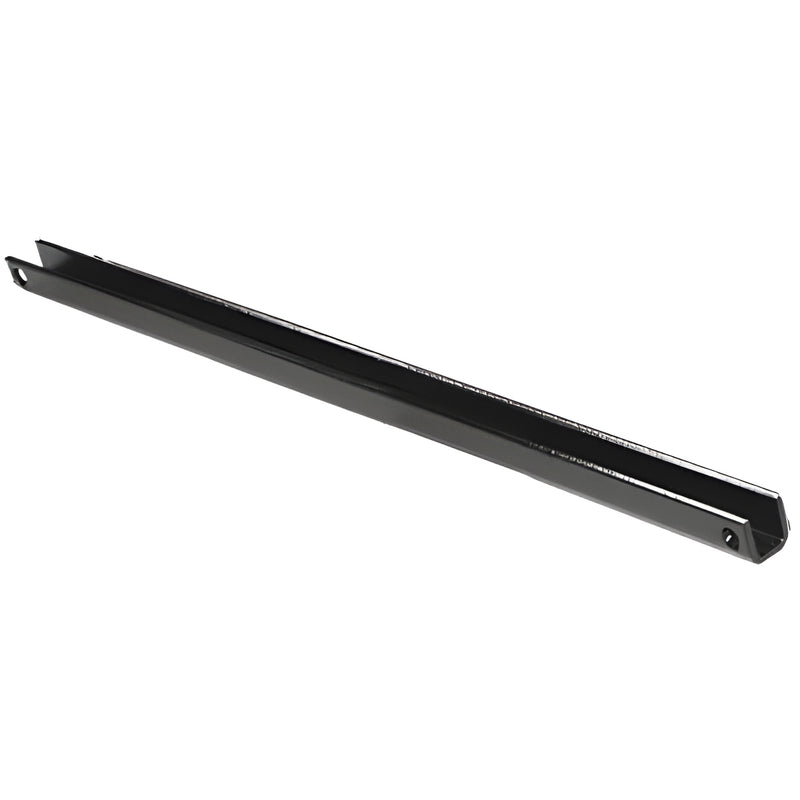PST4 AWS core-mount stanchion, 30" stainless steel mill finish, long U-channel with mounting holes