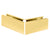 CRL Satin Brass 12" 135° Miter Corner Cladding for L25S Base Shoe