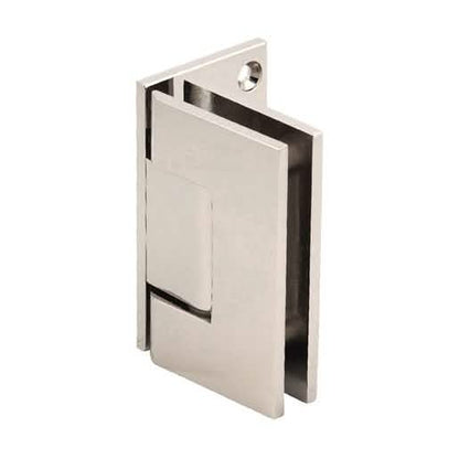 CRL Polished Nickel Geneva 544 Series Wall Mount Offset Back Plate Hinge - Sleek Design