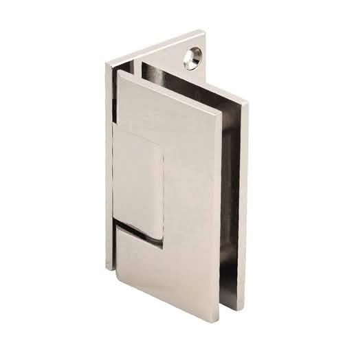 CRL Polished Nickel Geneva 544 Series Wall Mount Offset Back Plate Hinge - Sleek Design