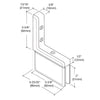 PPH03CH polished chrome brass self-centering pivot hinge for 8-10mm frameless shower glass