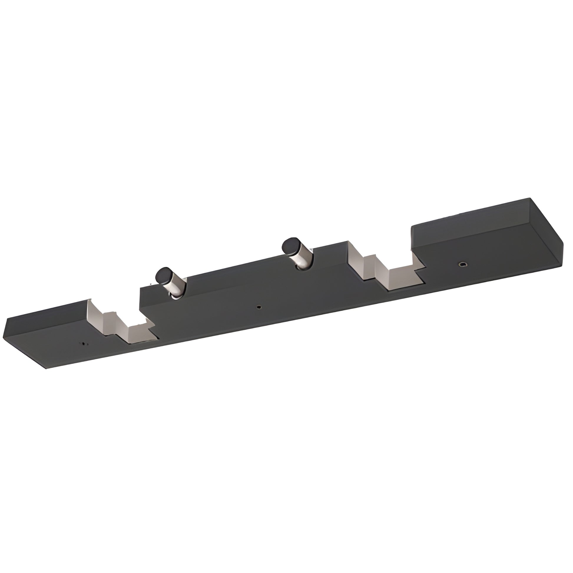 Matte black aluminum fail-secure electric strike keeper with bolt position sensor for aluminum stile doors (SKU ESP2SDMBL)