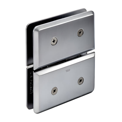 SRPPH02BN brushed nickel glass-to-transom pivot hinge for 1/2" (12mm) shower glass, solid brass