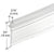 CRL 36 in Clear Vinyl T-Sweep Shower Door Bottom Seal - Replacement