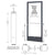 CRL-U.S. Aluminum 250 Series Narrow Stile 3'x7' ADA Center-Hung Door