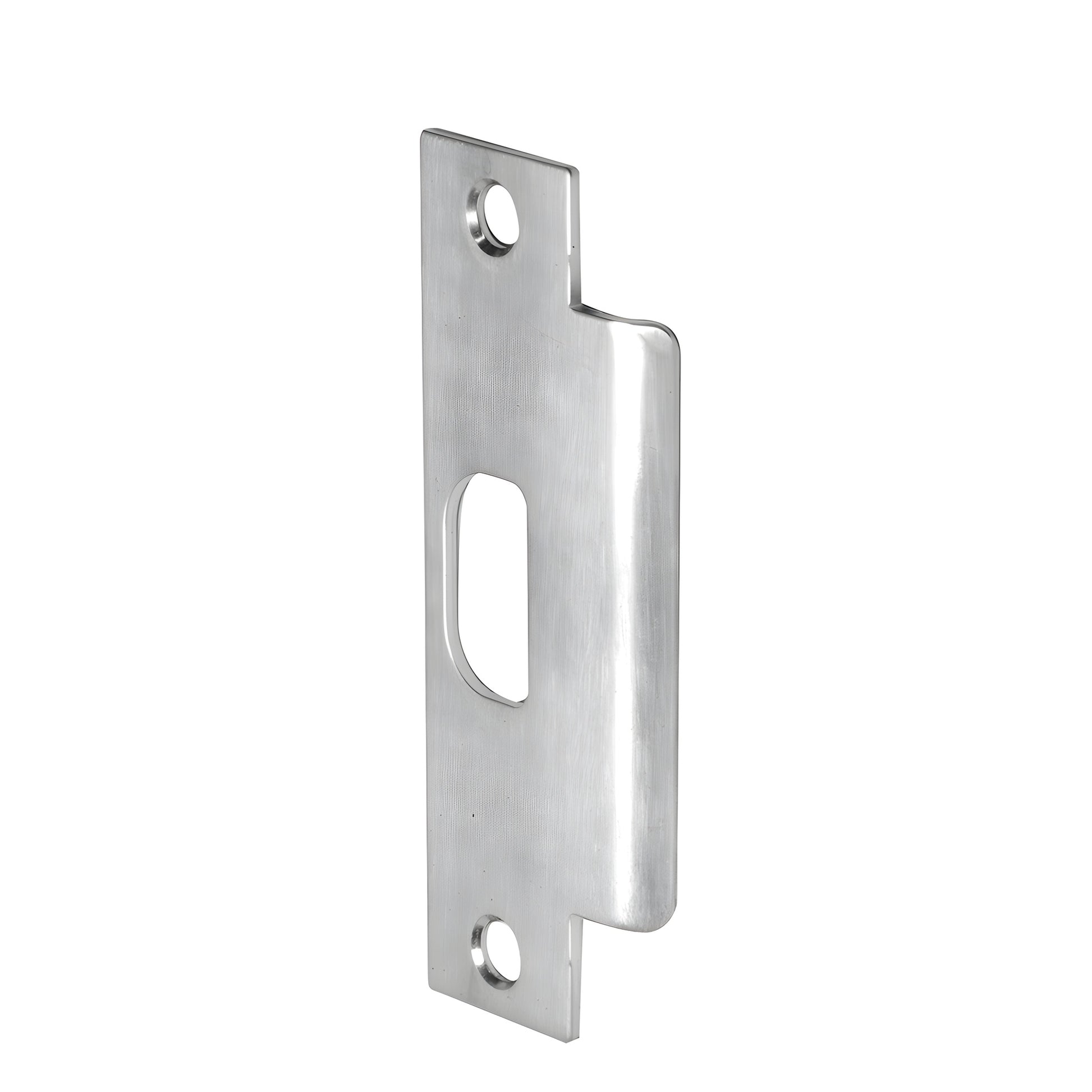 PLK1ASA brushed stainless steel deadlatch strike plate, reversible, commercial Grade 1, 4-7/8" height