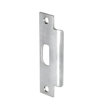 PLK1ASA brushed stainless steel deadlatch strike plate, reversible, commercial Grade 1, 4-7/8" height