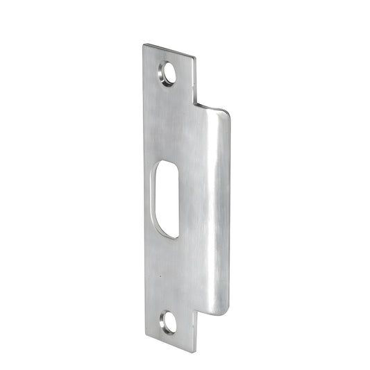 PLK1ASA brushed stainless steel deadlatch strike plate, reversible, commercial Grade 1, 4-7/8" height