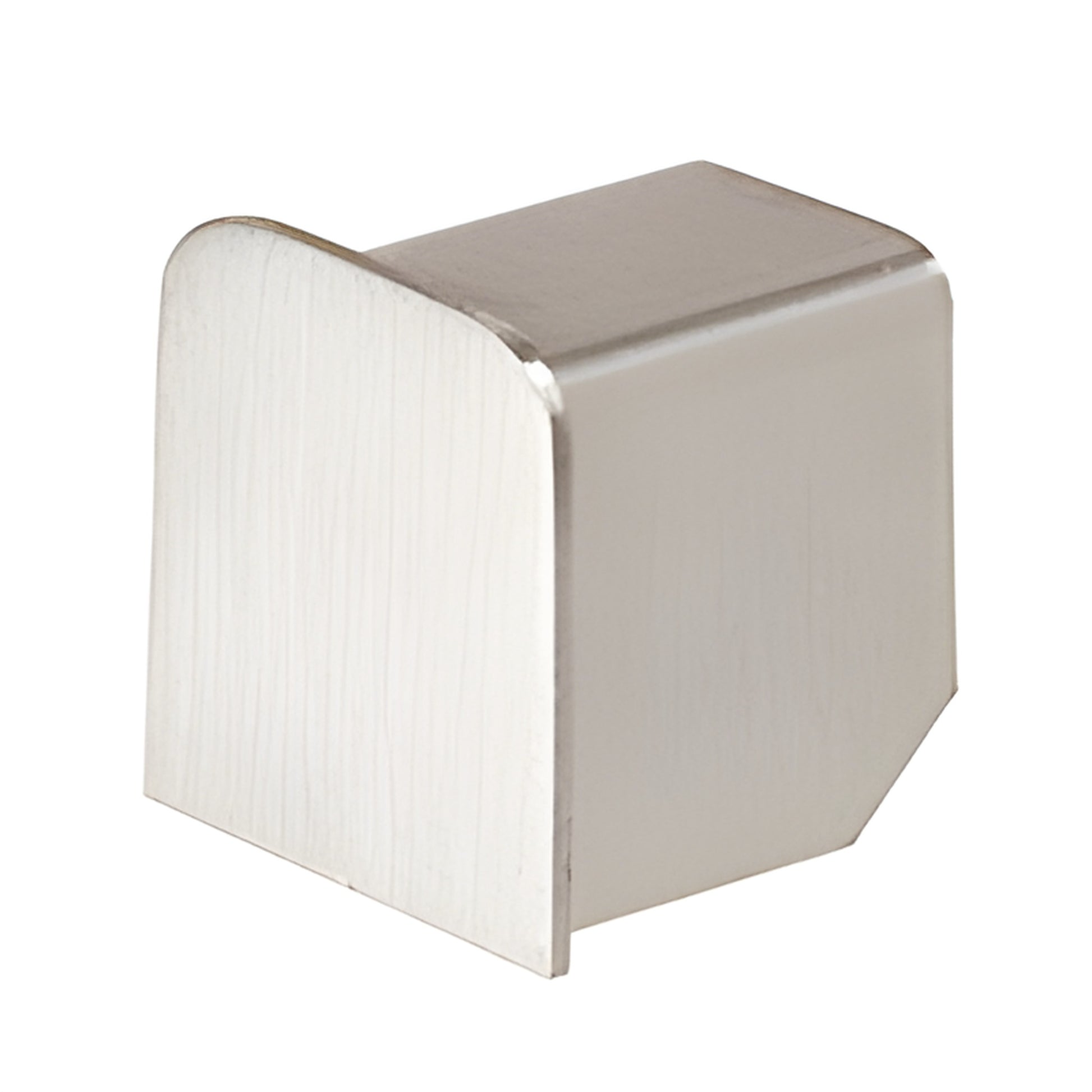 LR10ECBS brushed stainless steel U channel end cap for L10 Series cap railing, formed 316 stainless, ready-to-install