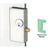 CRL Satin Anodized Low-Profile Deadthrow Center Lock 2-3/4x5-5/8