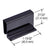 CRL Black Finger Grip Door Strike Plate