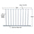CRL Mill 200-400 Series 48 in x 42 in Metal Picket Fence Panel