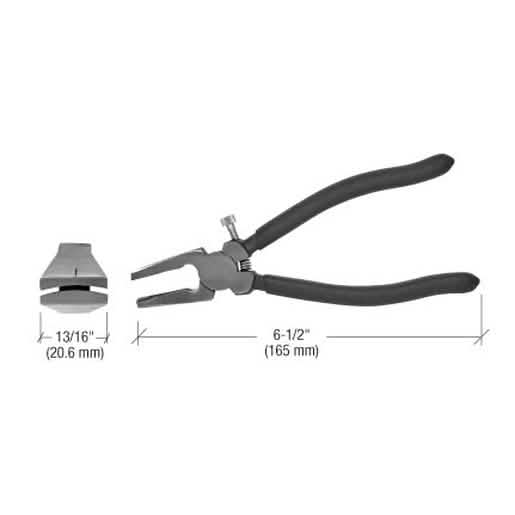 CRL 6-1/2" Glass Running Pliers - Precision tool for clean glass cutting and scoring.