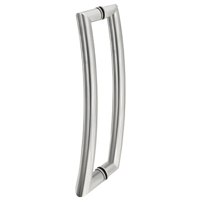 CRL 24" Brushed Stainless Glass Door Pull - Curved Back-to-Back