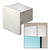 CRL 316 Brushed SS End Cap 1-1/2 in SRF15 Square Rail